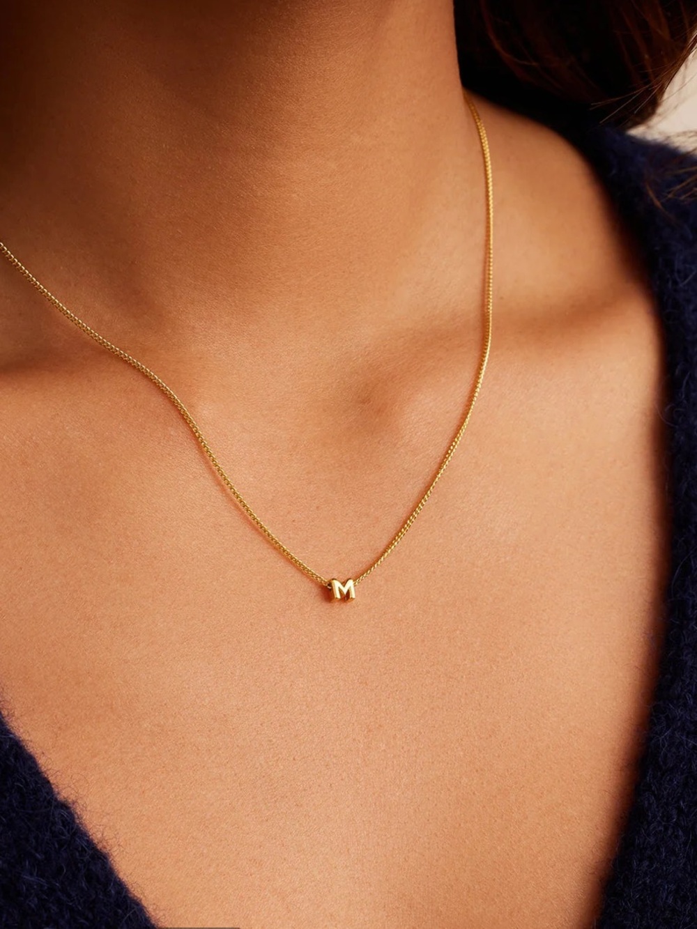 🟣 BOGO! NWT! Gorjana Wilder Mini 'M' Alphabet Necklace
